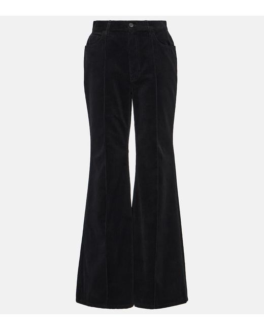 Pantaloni flared in velluto di cotone di Polo Ralph Lauren in Black