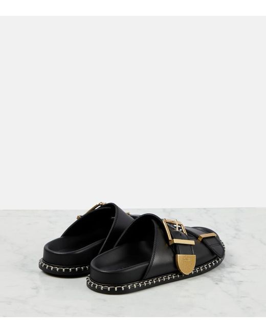 Chloé Black Sandalen Rebecca aus Leder