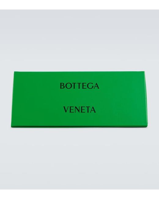 Bottega Veneta Eckige Sonnenbrille Ultrathin in Green für Herren