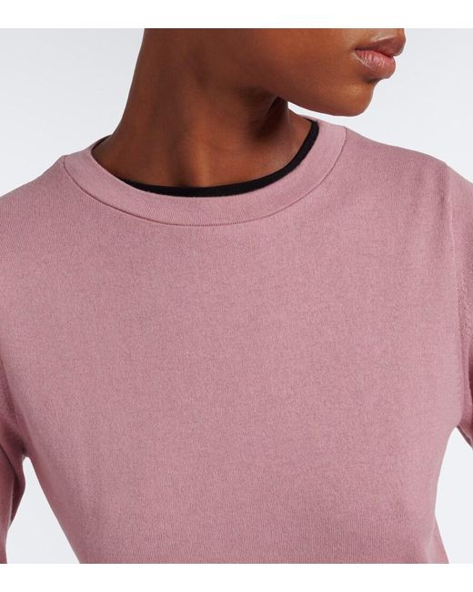 Extreme Cashmere Pink N°451 Lisa Cotton And Cashmere T-Shirt