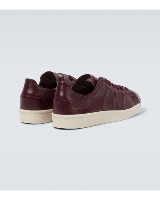 Y-3 Brown Superstar Leather Sneakers for men