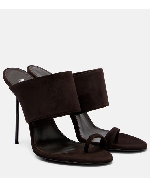 Paris Texas Black Lidia 105 Suede Sandals