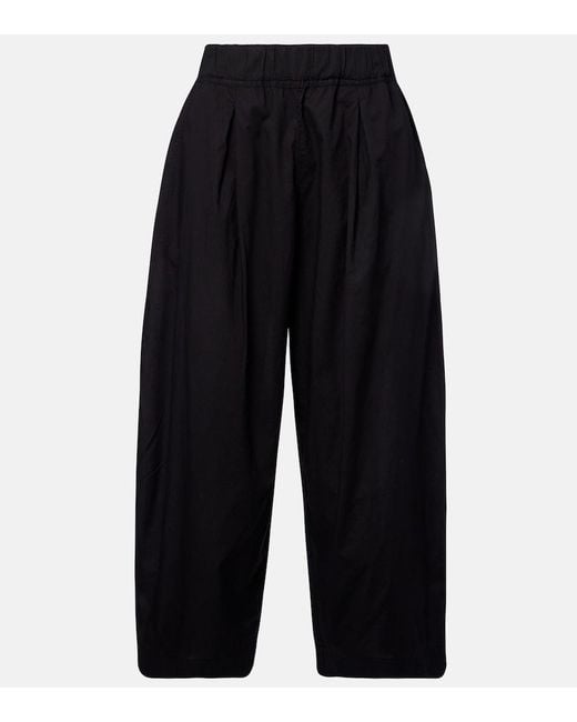 Velvet Blue Sophia Cotton Poplin Wide-Leg Pants