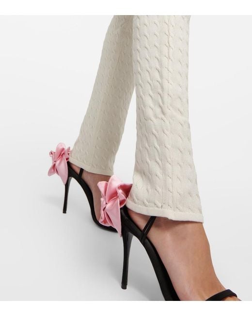 Magda Butrym Natural Cable-Knit Silk Jumpsuit
