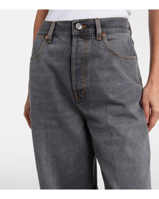 Gucci Gray Faded Wide-Leg Jeans