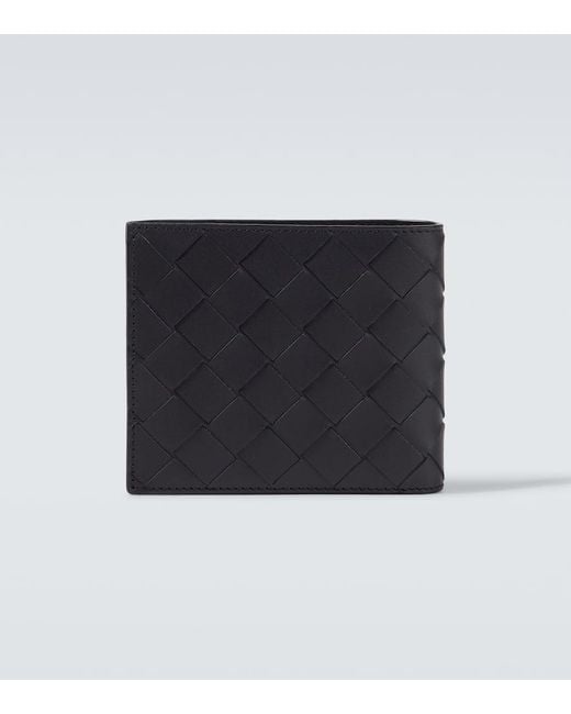 Portefeuille En Cuir Intrecciato Bottega Veneta pour homme en coloris Black