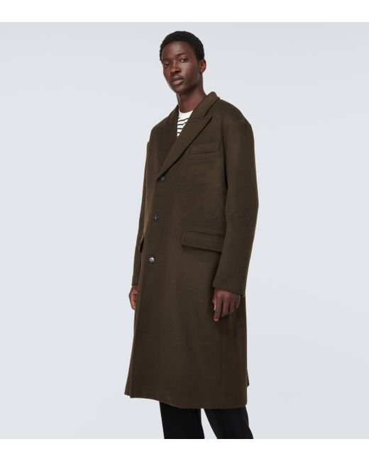 Frankie Shop Green Curtis Oversized Wool-blend Coat for men