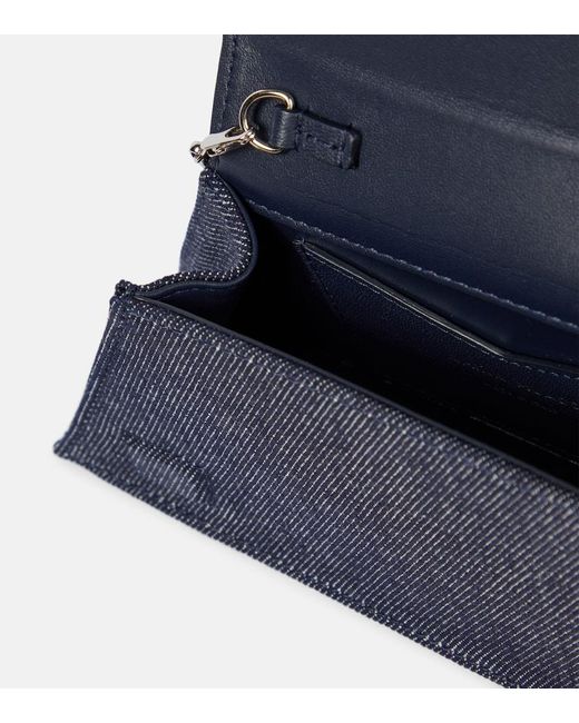 AMINA MUADDI Blue Superamini Yigit Denim Clutch