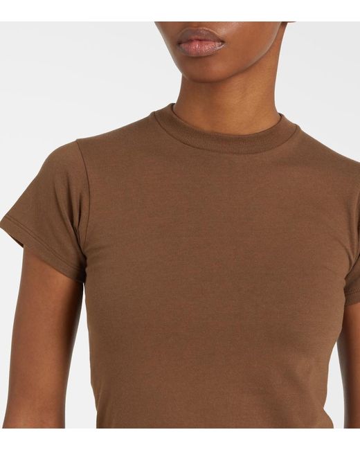 The Row Brown Tommy Cotton And Silk Top