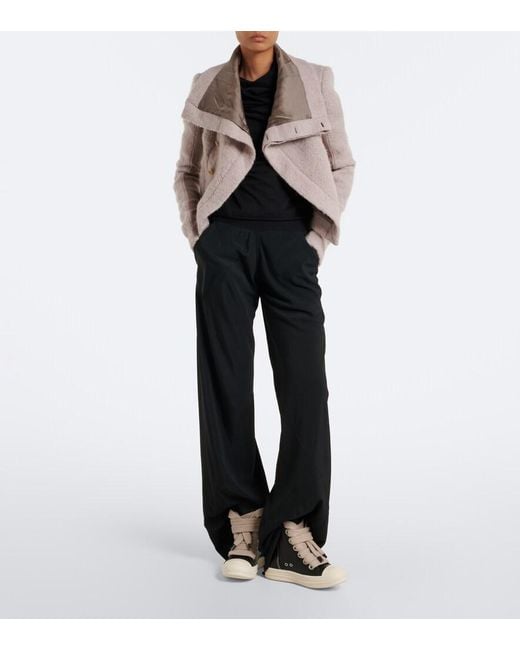 Rick Owens Black Jumbolace Leather Sneakers
