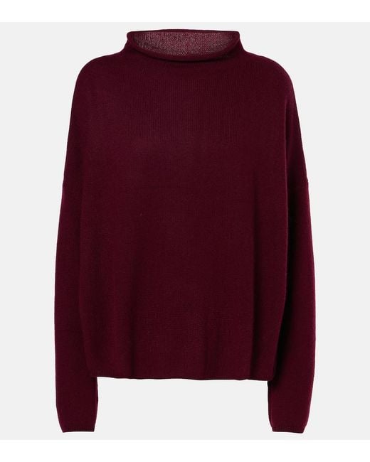 Lisa Yang Red Sandy Cashmere Sweater