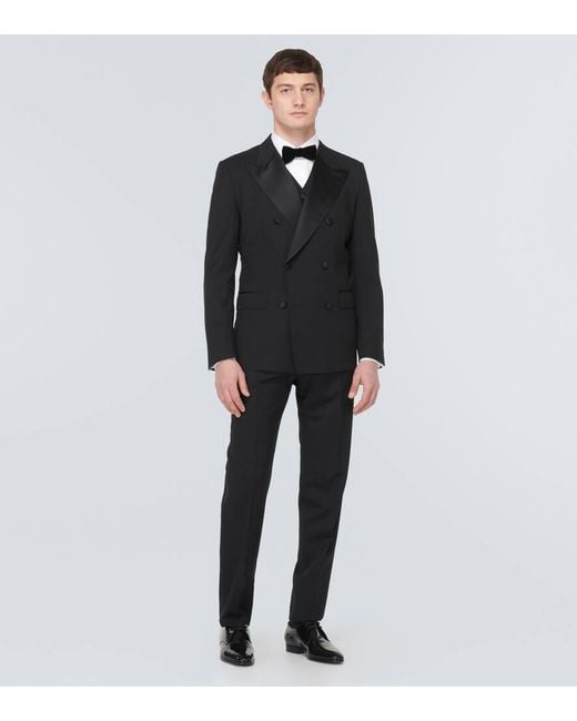 Dolce & Gabbana Black Wool-Blend Suit for men