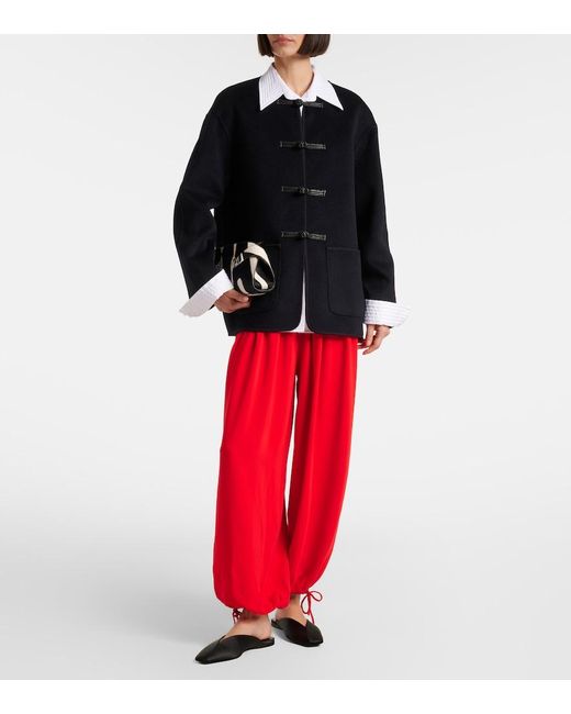 Rohe Black Wool And Cashmere Jacket