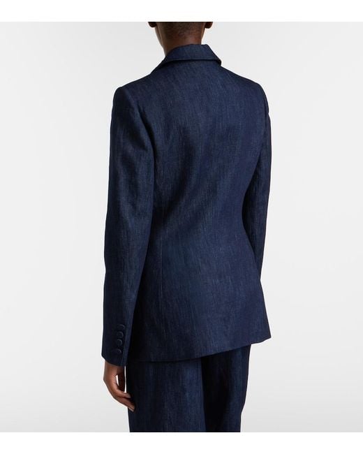 Gabriela Hearst Blue Grant Denim Blazer