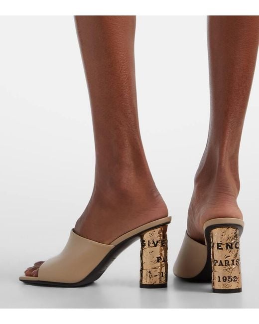 Givenchy Natural Tape Leather Mules