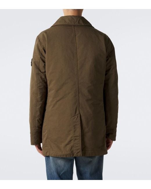 Stone Island Green Ghost Peacoat for men