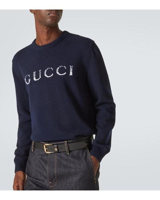 Gucci Black Interlocking G Leather Belt for men