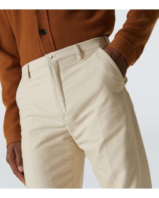 Slowear Natural Cotton Straight Pants for men