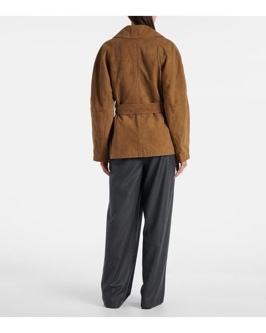 Rohe Brown Belted Suede Jacket