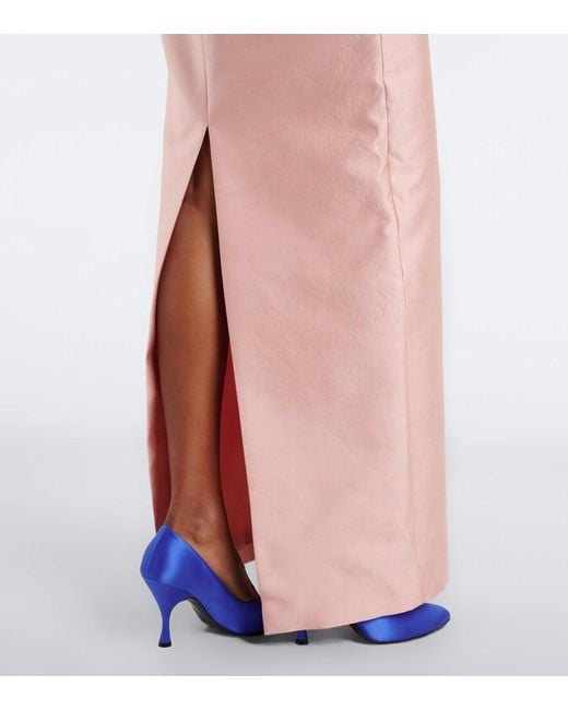 Emilia Wickstead Pink Kiana Corset Gown