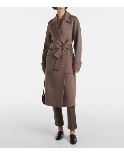Joseph Brown Arline Wool And Cashmere Coat