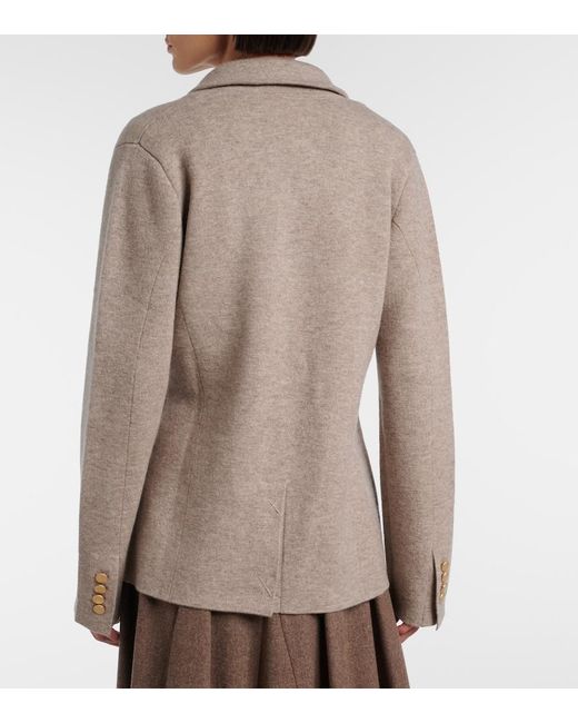 Jardin Des Orangers Natural Wool And Cashmere Blazer