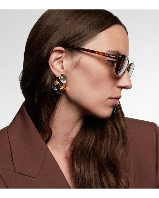 Gafas De Sol Cuadradas Sl 825 Saint Laurent de color Brown