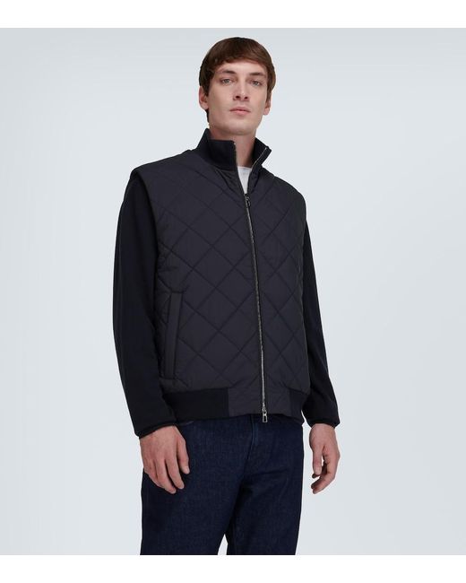 Loro Piana Blue Ampay Quilted Vest for men