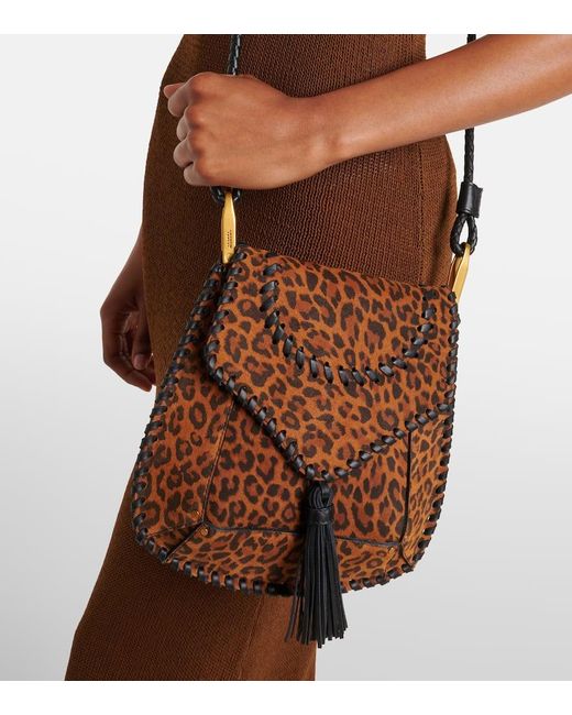 Isabel Marant Brown Anahi Small Suede Shoulder Bag