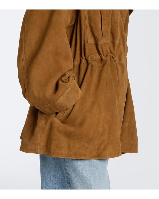 Rohe Brown Oversized Suede Jacket