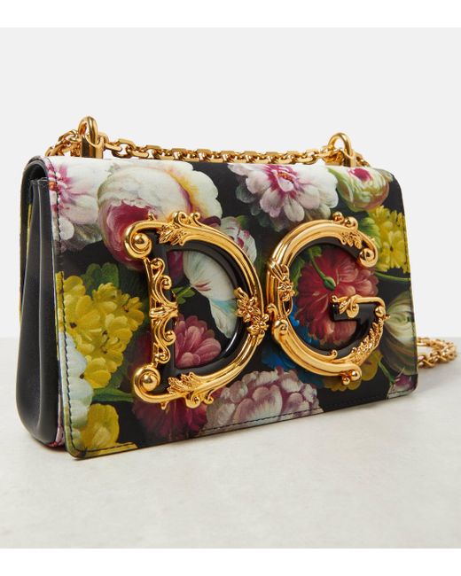 Dolce & Gabbana Multicolor Dg Girls Medium Charmeuse Shoulder Bag