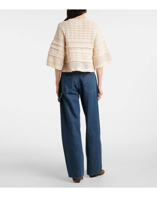 Jersey Azelia De Algodon Isabel Marant de color Natural
