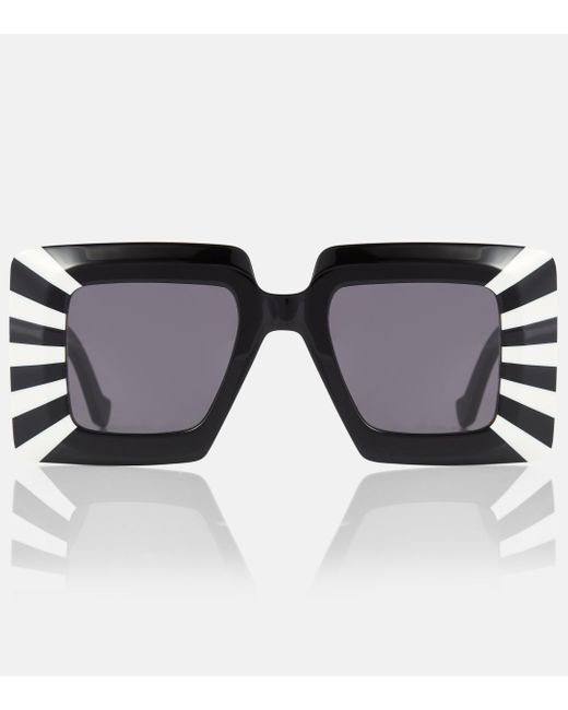 Loewe Black Eckige Sonnenbrille Anagram