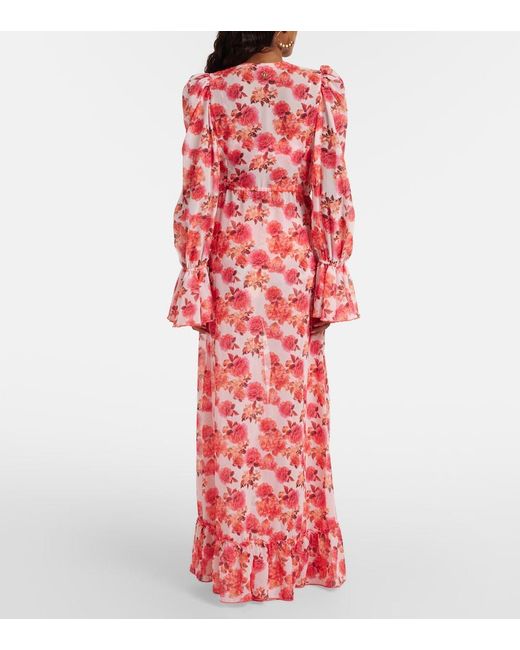 Bananhot Red Berta Floral Beach Cover-Up