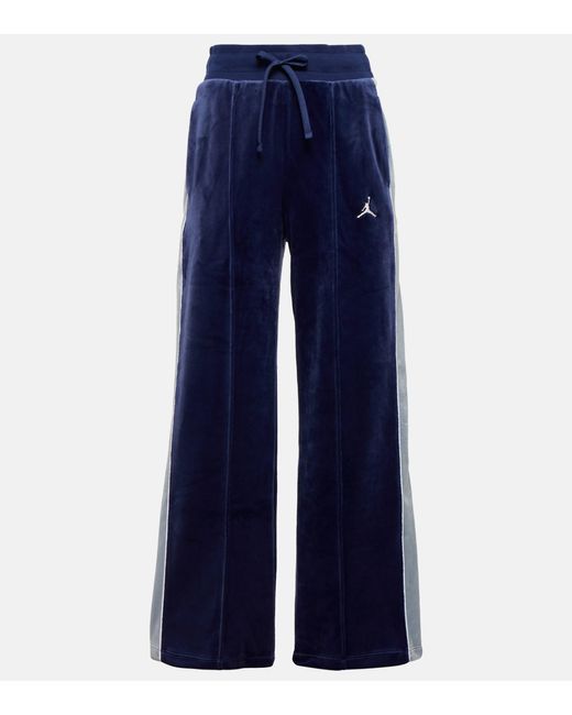 Pantaloni sportivi Air Jordan in velluto di Nike in Blue