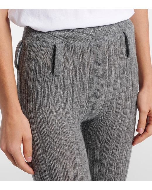 Prada Gray Wool And Cashmere Capri Pants