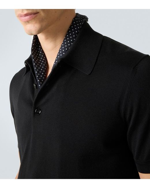 Polo De Algodon Tom Ford de hombre de color Black