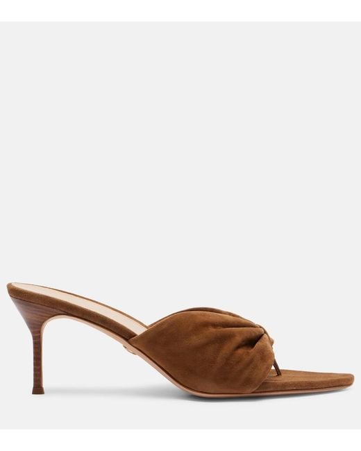 Veronica Beard Brown Tullia Suede Mules