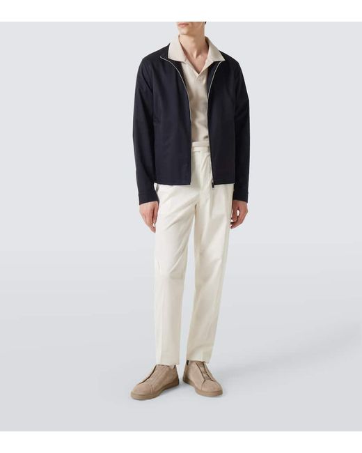 Zegna Blue Motorin 100Cc Technical Blouson for men
