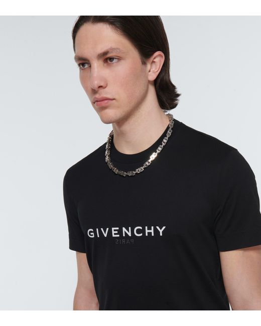 estoy de acuerdo con toca el piano idioma Camiseta en jersey de algodon con logo Givenchy de hombre de color Negro |  Lyst