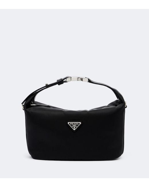 Prada Black Cherie Mini Re-Nylon Top-Handle Bag