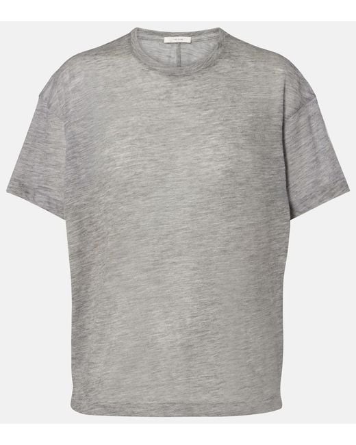 Top Lila De Cachemir The Row de color Gray