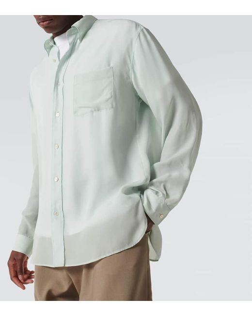 Camisa Bresson De Cupro The Row de hombre de color White