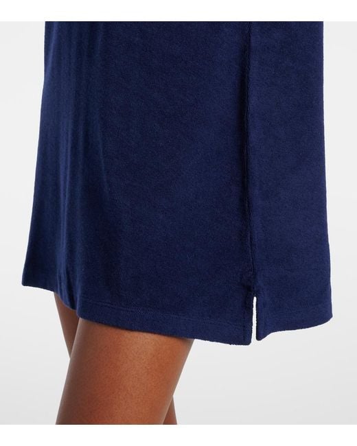 Polo Ralph Lauren Blue Cotton Terry Polo Dress