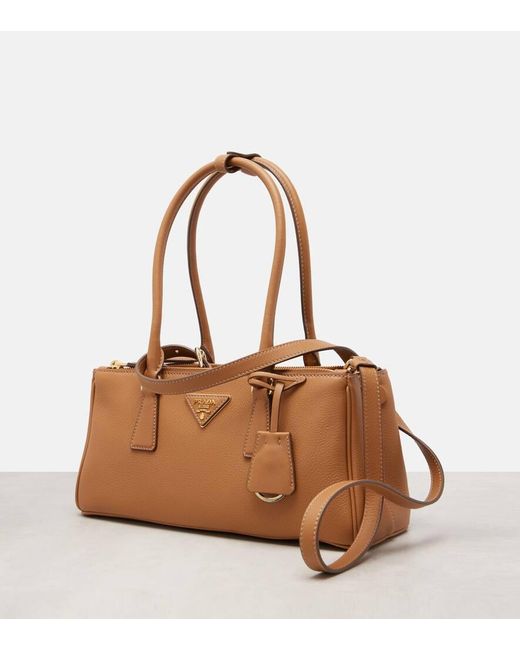 Prada Brown Tote Bag Galleria Medium Aus Leder