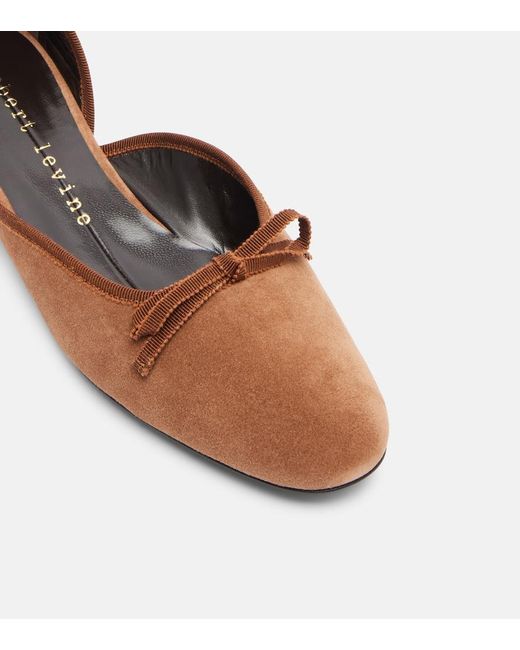 Herbert Levine Brown 24/7 Suede Ballet Flats