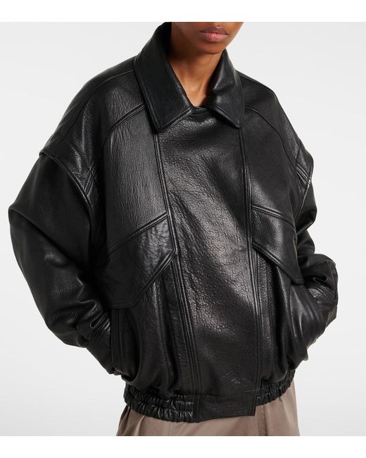 Nour Hammour Black Micah Leather Jacket