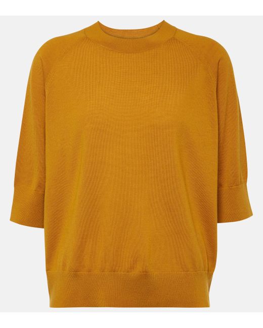 Dries Van Noten Orange Wool Sweater