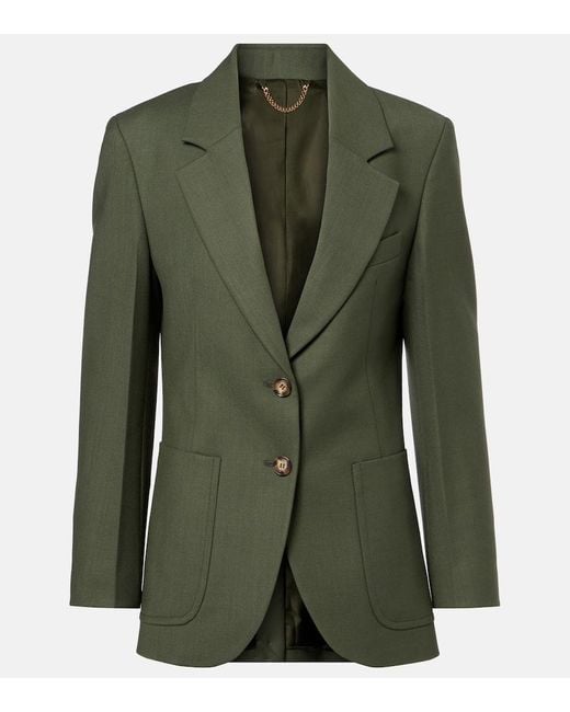 Victoria Beckham Green Blazer