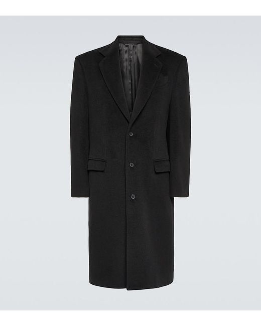 Balenciaga Black Wool Coat for men
